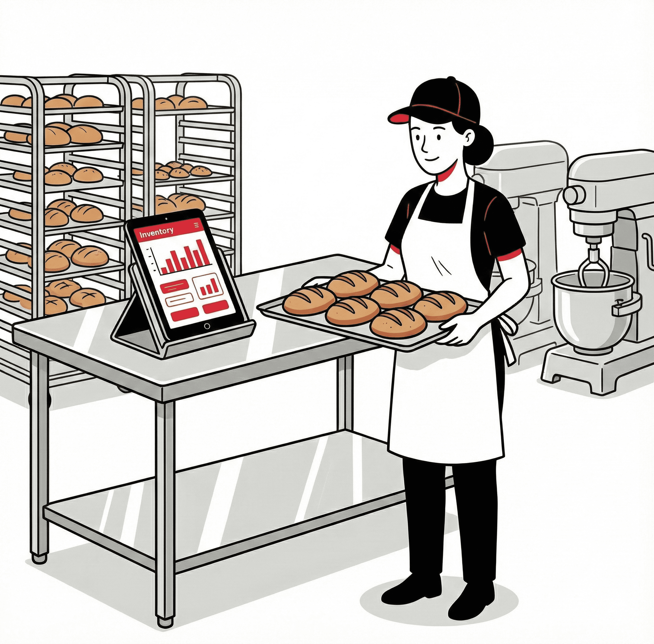 Bakery POS Illustration